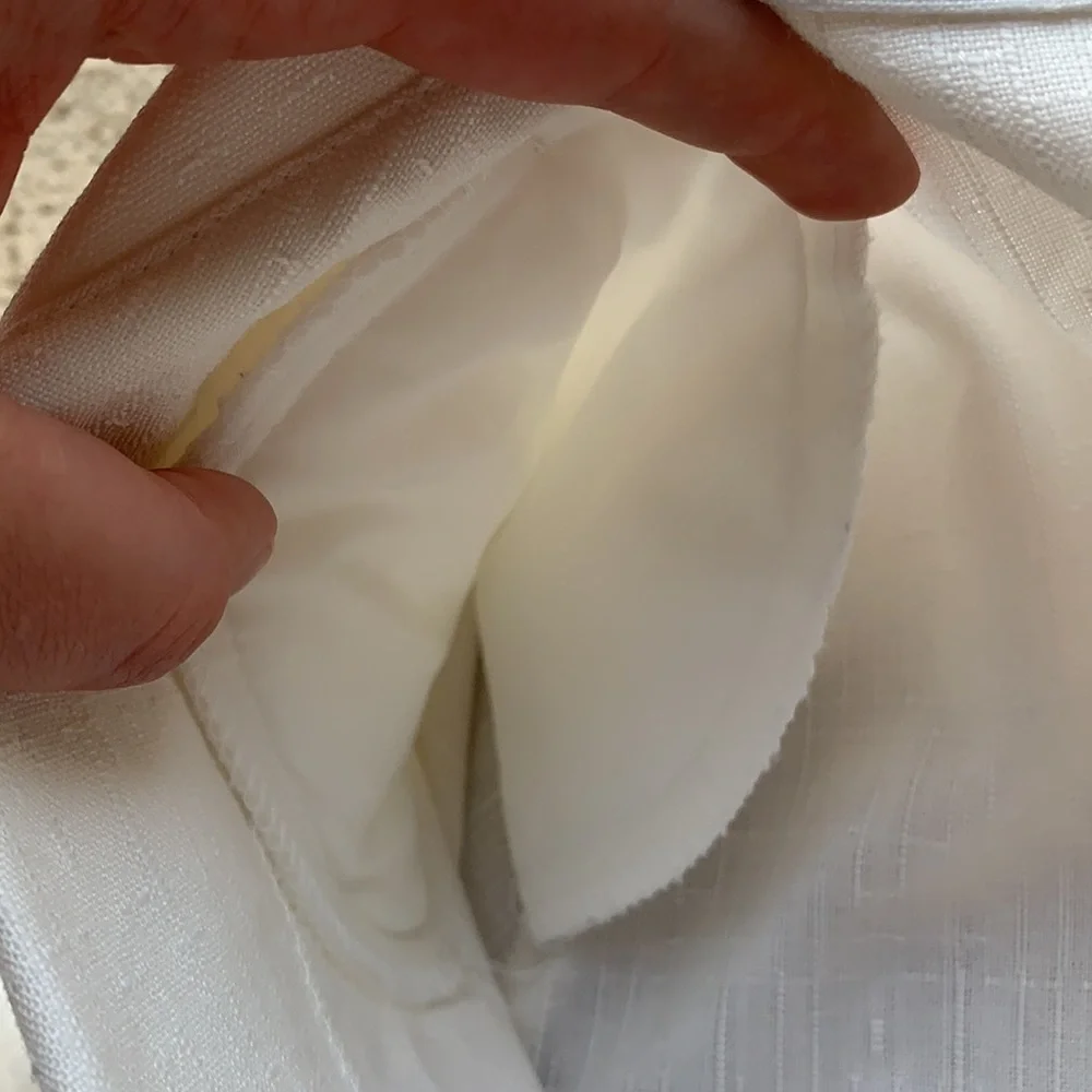 Lightweight white blazer jacket